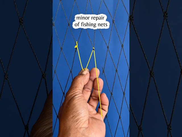 Light fishing net repair #diy #gtknot #netrepair #tutorial #net