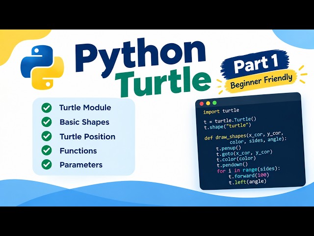 🐍 Python Graphics Series – Part 1: Getting Started with Turtle