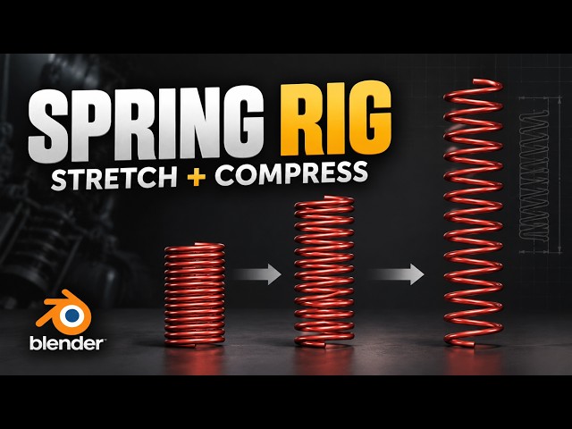 How to Rig a Spring in Blender | Stretch & Compress