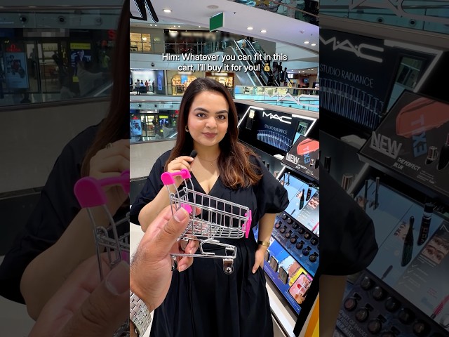Everything I fit in this cart, he buys! 🛒💄