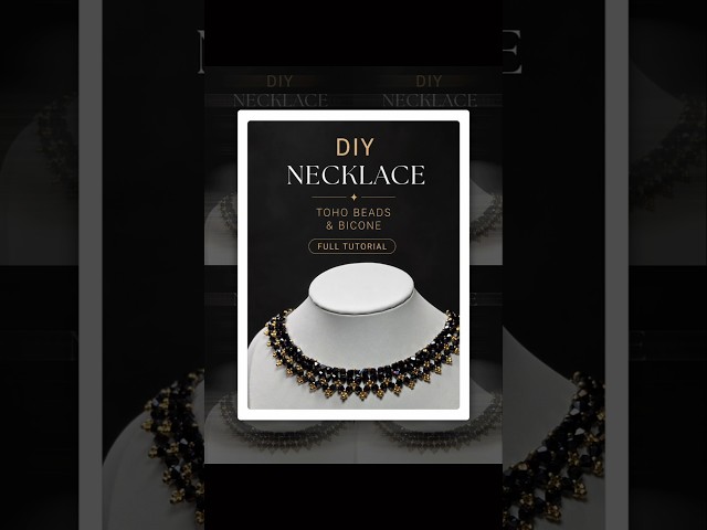 DIY Beaded Necklace | Full Tutorial on My Channel #beading #beadweaving #beadingtutorials #beadart