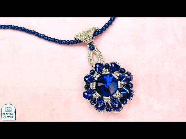 Make A Starburst Pendant With A Drop Bail Featuring a 16mm Rivoli