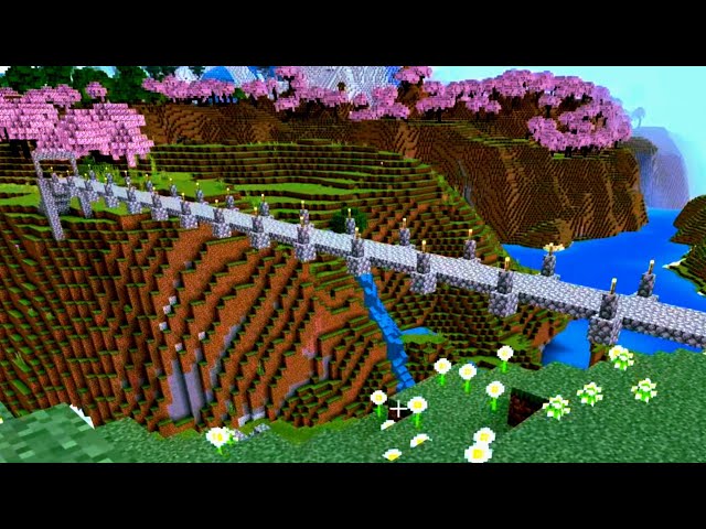 Minecraft Adding Lights To My Bridge