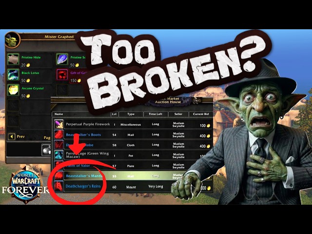 WoW Forever’s Black Market is WILD: Mats, Gear & Rarest Mount for Gold