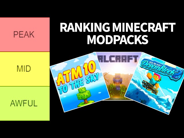 I Played Minecraft Modpacks for 4 Years and Ranked Them