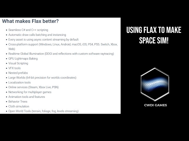 Using Flax Engine To Make A Space Sim Because Unity Sucks Now