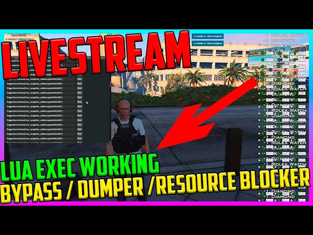 FiveM Lua Exec Cheat + Making Money + Dumper + Bypass (Working undetectable after last FiveM update)