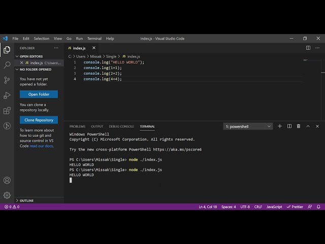 Write your first code under 1 minute