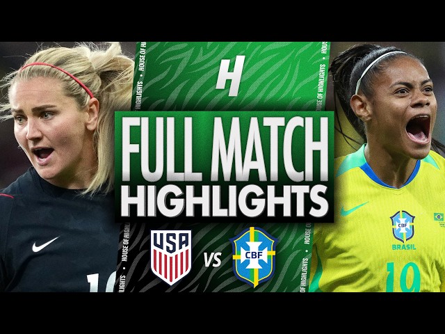 USA vs Brazil - FULL Highlights & Goals | FIFA Women's International Friendly