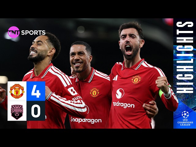 Perfect Night At Old Trafford! 😍 | Man United 4-0 Sabah | UEFA Champions League Highlights