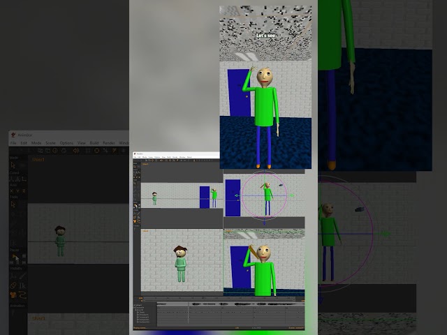 Behind and Scene! - Baldi basics! #baldibasics #ytshorts  #animation