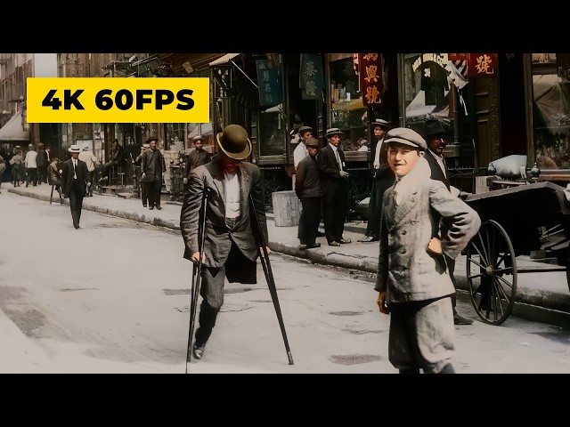 New York City in 1911 Colorized and Upscaled (60 FPS)