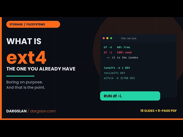 Dargslan What Is ext4