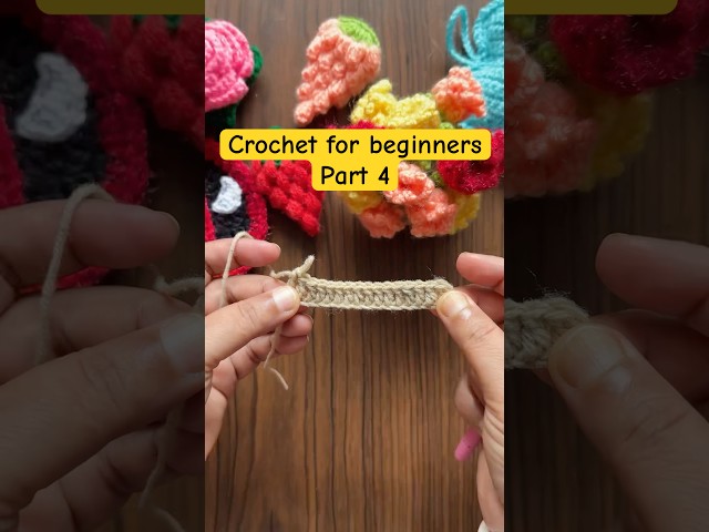 Crochet for beginners - Part 4: Double Crochet. #easycrochet #crochetbeginners #diy #crocheting