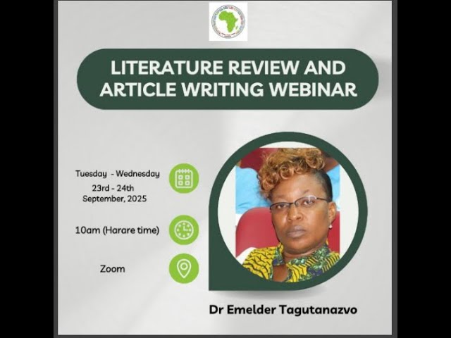 AGMCPPA Webinar (Day 2): Literature Review and Article Writing