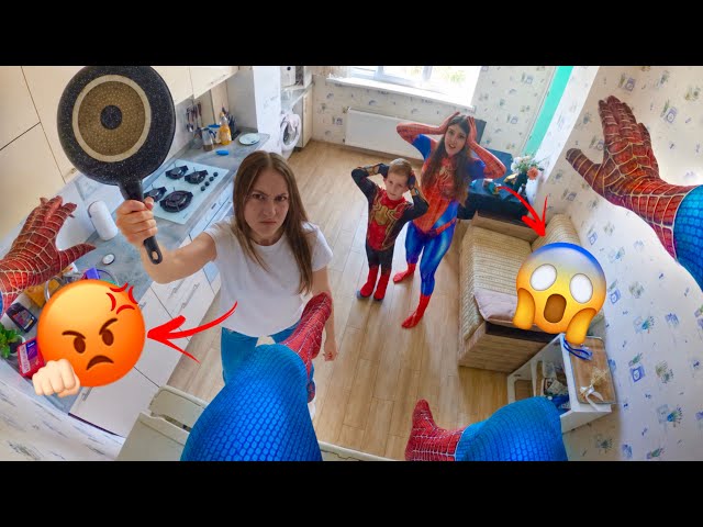 SPIDER-MAN ESCAPING ANGRY MOM (Funny ParkourPOV)
