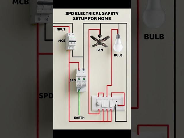 Protect Your Home from Voltage Surges | SPD Wiring Setup | Surge Protection Device! #electrical