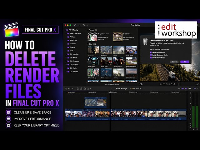 Learn how to Delete Render Files in Final Cut Pro X