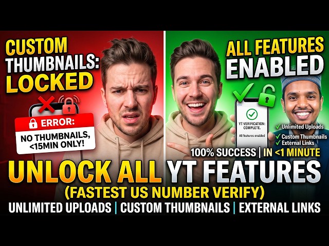 Unlock ALL YouTube Features Fast! (Phone Verify)