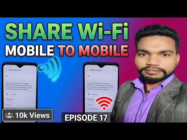 Mobile से Mobile में WIFI शेयर करें How to Share Connected WIFI Internet From Phone to Another Phone