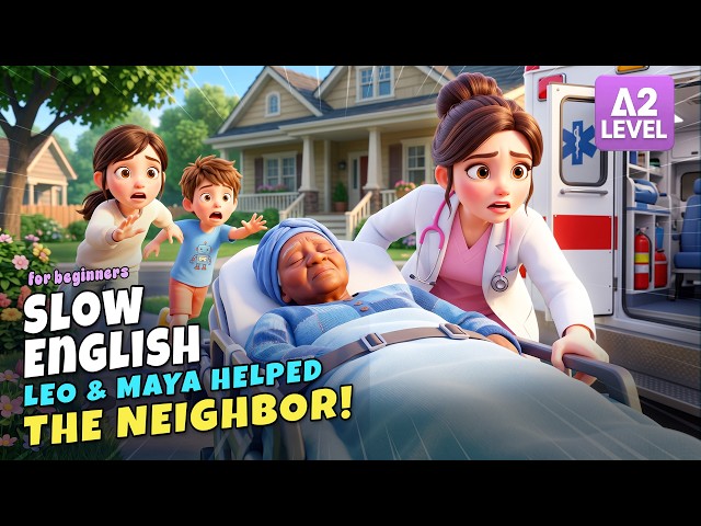 Leo Found His Neighbor Had Fainted... Then He Called an Ambulance! | Slow English Listening (A2)