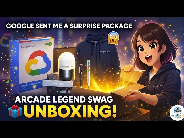 Google Cloud Arcade LEGEND Swag 2026 Unboxing 🎁 | Google Sent Me a Surprise Package 😱 |