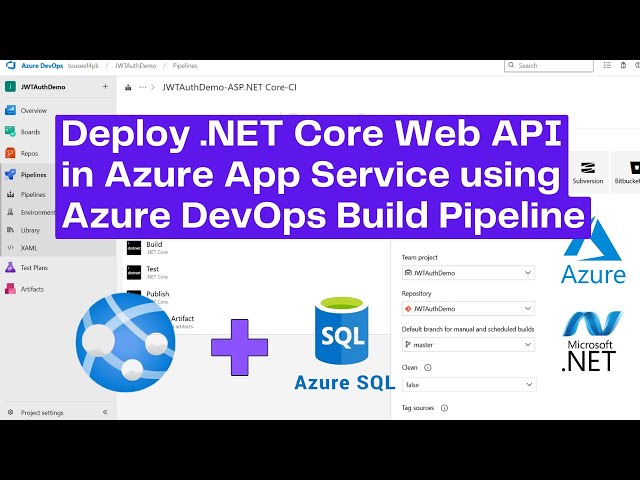 How to Deploy .NET Web API to Azure App Service with Azure DevOps CI/CD Pipeline + Azure SQL#Part2