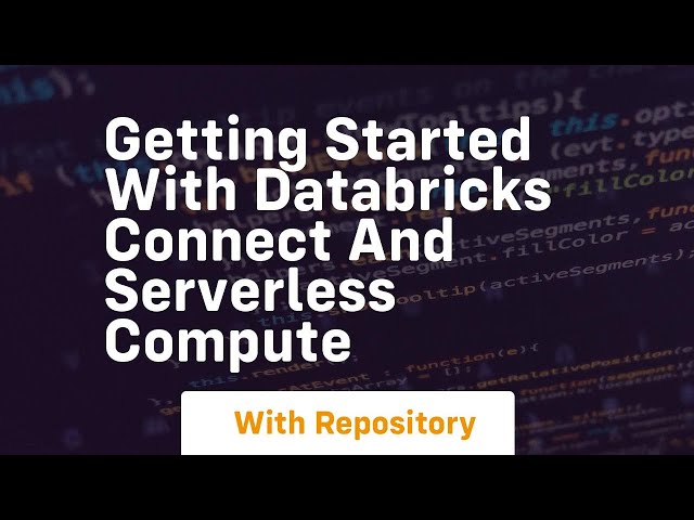 Getting started with databricks connect and serverless compute