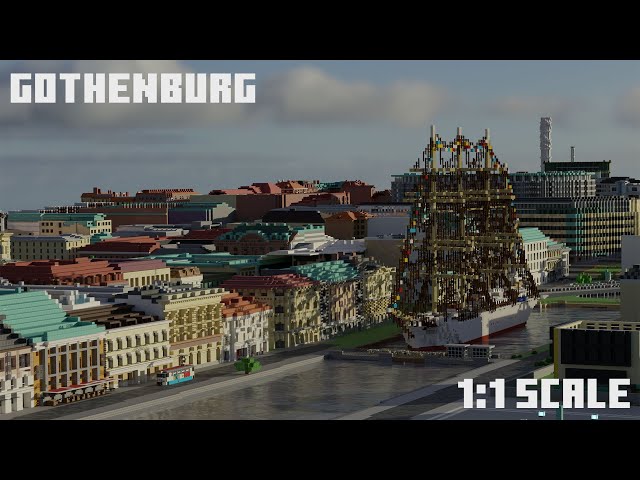 We made PewDiePie's home town in MINECRAFT! (1:1 Scale)