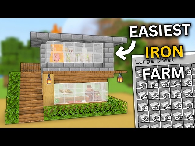 NEW EASIEST IRON FARM in Minecraft Java 26.2+😱 (NEW DESIGN) (400+P\H)