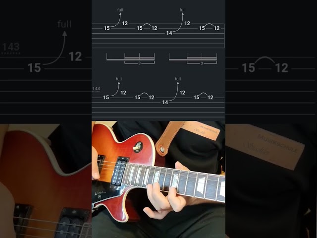 Sweet Child of Mine Solo: Fast repeating bending solo lick