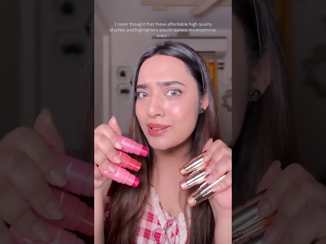Would you try these? 🔥😍 | Blush & Highlighter 💯 | #shorts #blushstick #highlighter #productreview