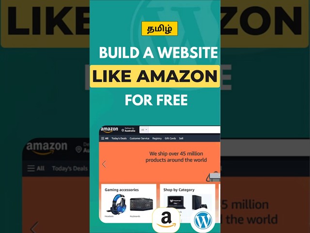 Create an Amazon-Like Website for FREE 🔥| WordPress Tamil Tutorial 2026