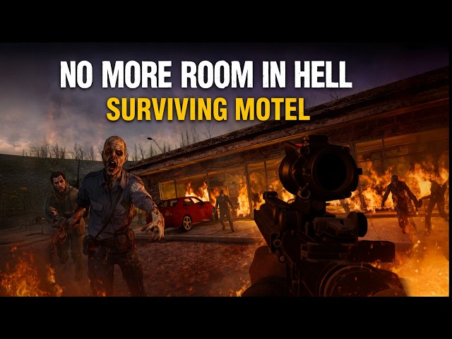 SURVIVING ALL 10 WAVES IN A MOTEL — FULL CO-OP GAME PLAY | NO MORE ROOM IN HELL PROTECT YOUR HOME
