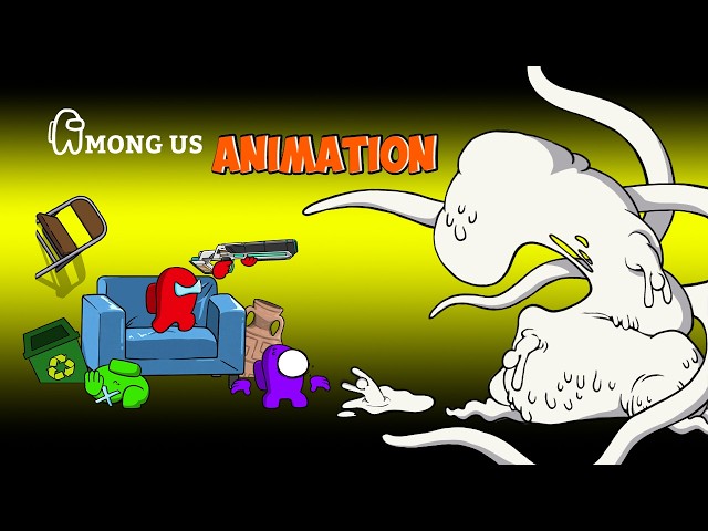 [어몽어스 Among Us] Escape Entities Meccha Chameleon in The Backrooms - AMONG US FUNNY ANIMATION