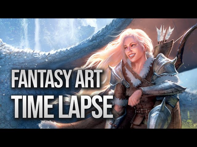 "An Unlikely Friendship" Fantasy Concept Art Time Lapse [4K/60FPS] – Procreate, Blender, & Photoshop