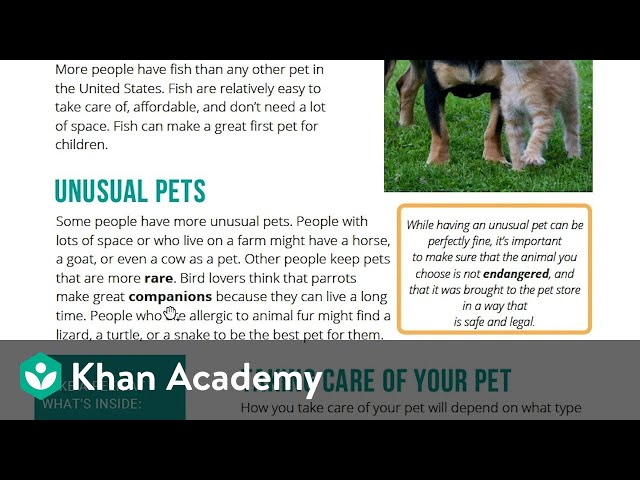 Using text features to locate information | Reading | Khan Academy