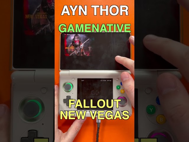 Fallout New Vegas on AYN Thor Max – Can It Run? ⚠️ #FalloutNewVegas #AYNThor #Shorts