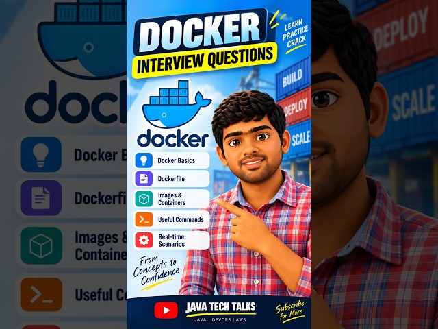 Docker Interview Questions You Must Know  #docker #devops #aws #dockertutorial #springboot #java