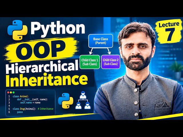 Python OOP Hierarchical Inheritance Explained | Lecture 7