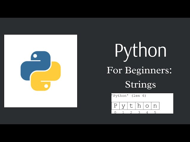 Python for beginners || Strings in Python