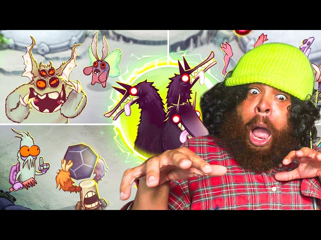 Fatredguy Reacts to! Panic Cavern - All Monster Sounds and Animations (My Singing Monsters)
