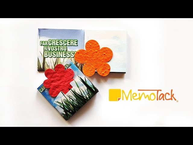 Memotack in carta che cresce. Carta che fa crescere il tuo business