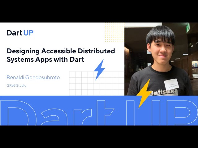 Designing Accessible Distributed Systems Apps with Dart — Renaldi Gondosubroto, GReS Studio