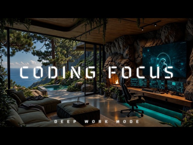 Coding Focus Music For Deep Work - Minimal Electronic Ambient Beats For Intense Flow State
