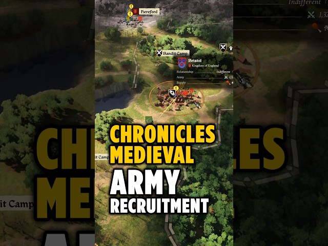 Chronicles: Medieval Army Recruitment Details #medievalgames #strategygames