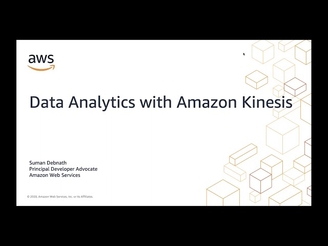 SIH 2020 Tech Talk on Data Analytics with Amazon Kinesis