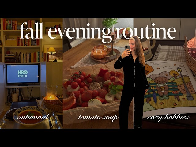 cozy fall evening  │  my autumn night routine 🍂