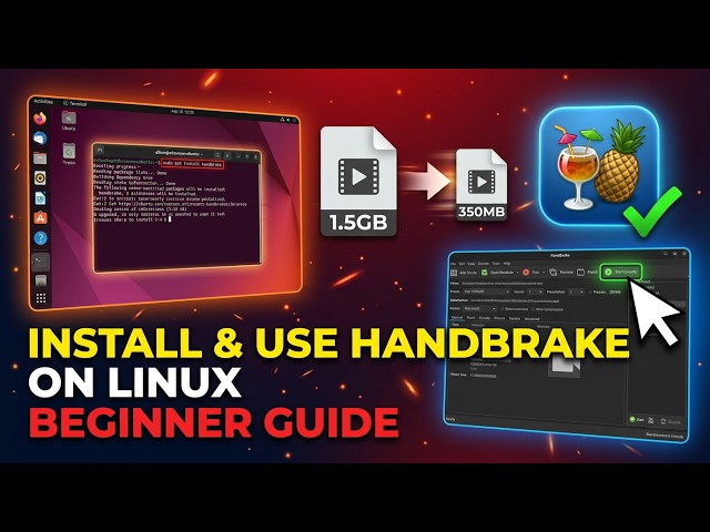 How to Install and Use HandBrake on Linux (Beginner Guide)