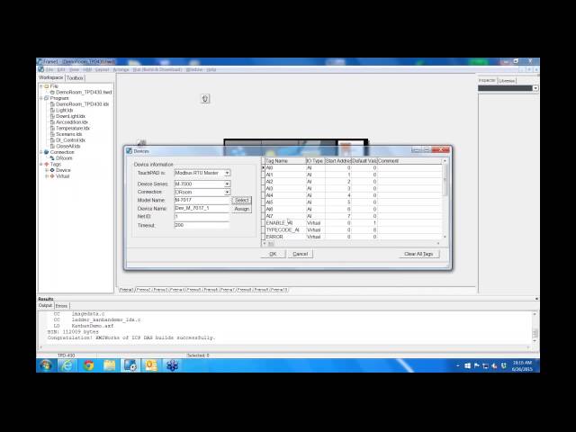 Modbus Touch Screen PLC Programming